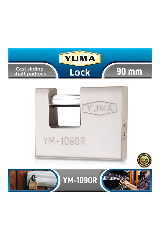 قفل عمود منزلق مصبوب 90 مم YM-1090R