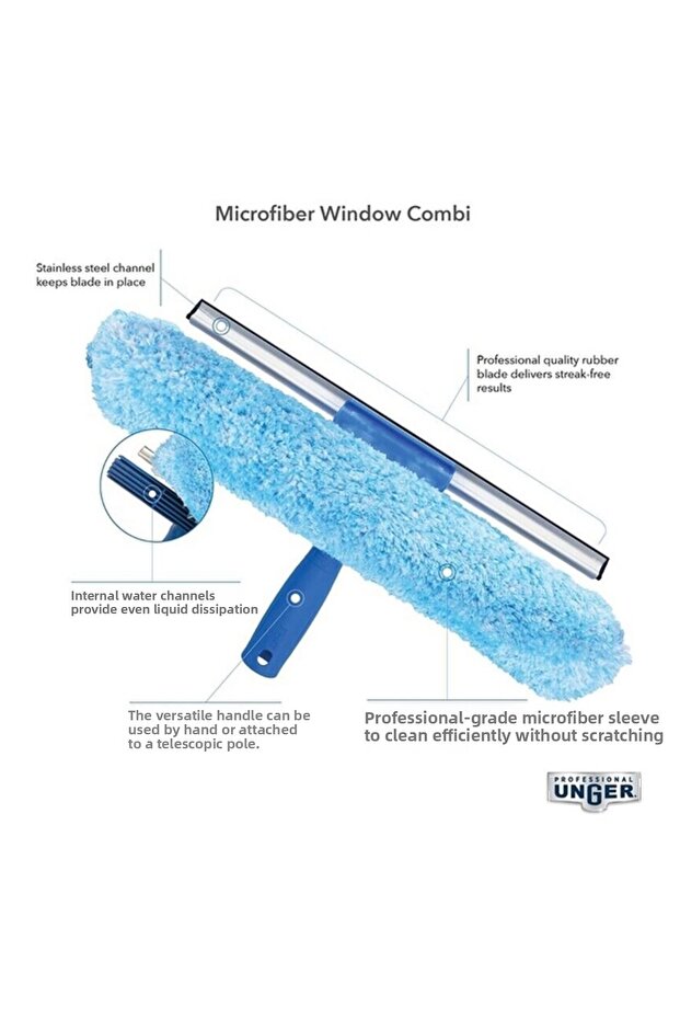 Professional Window Squeegee Scrubber 6inch - 3