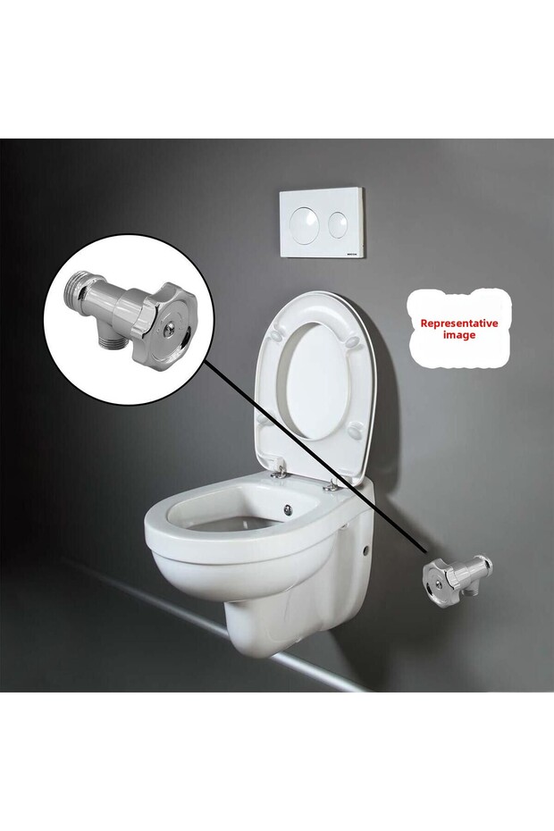 Metal Reservoir - Rotating and Flexible Bidet Tap, Wc Toilet and Hose Connection - 2
