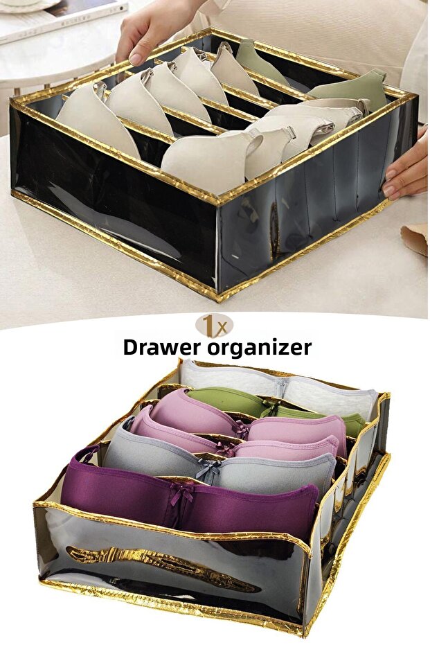 Bra organizer 36 x 32 x 12 cm - 40 micron cabinet and drawer organizer