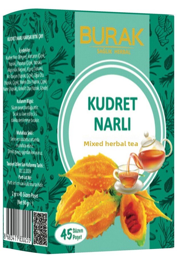 Kudret Narlı Mixed Herbal Tea, 45 Filter Bags
