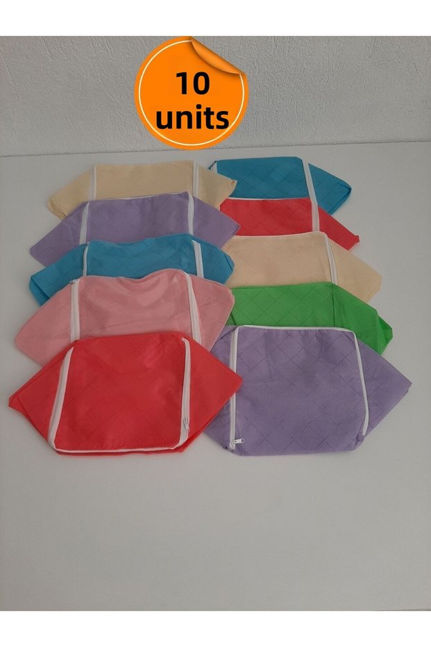Mef Collection 10-Piece Underbed Storage Set | Chest Type Sock Storage Box, Underwear Organizer