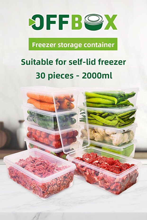 2 Lt. 30 Pieces Picnic Storage Box with Transparent Lid - Multi-Purpose - 3