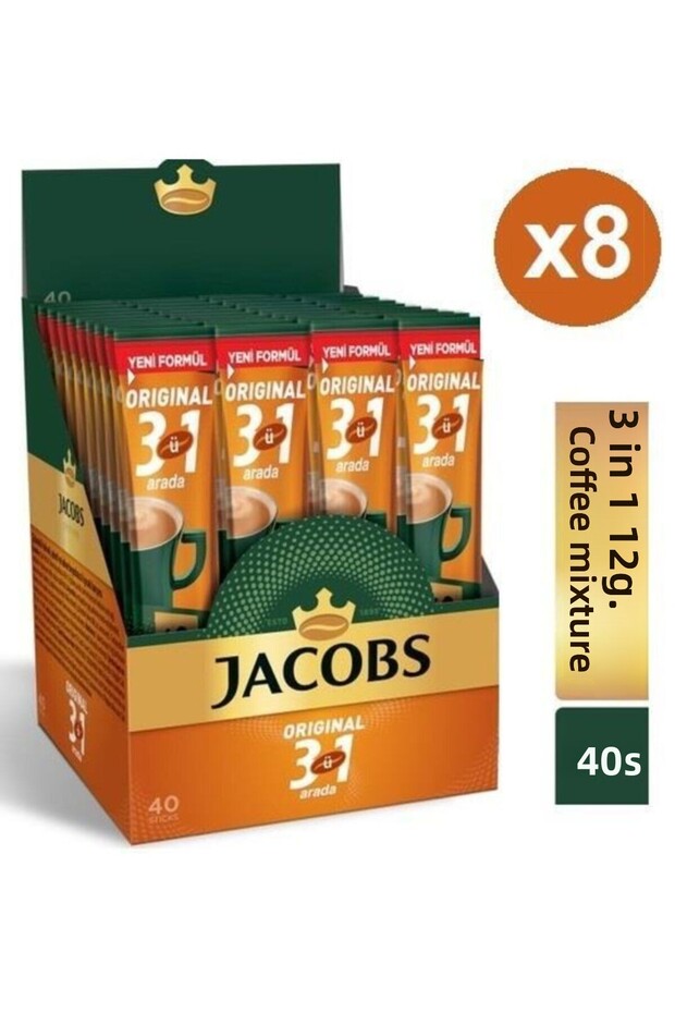 Original 3 in 1 8 Boxes X (40x16g) Stick Blend Coffee - 1
