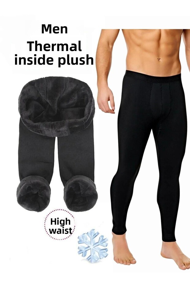 Unisex High Waist Thermal Effect Winter Recovery Underwear Leggings