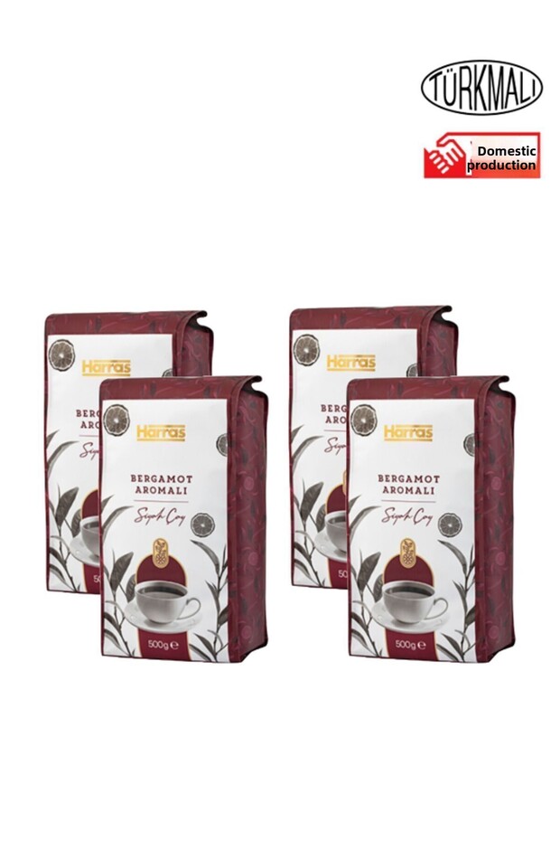 شاي أسود بطعم البرغموت 500 جرام × 4 عبوات