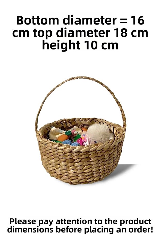 Multi-Purpose Mini Handle Wicker Basket - 2