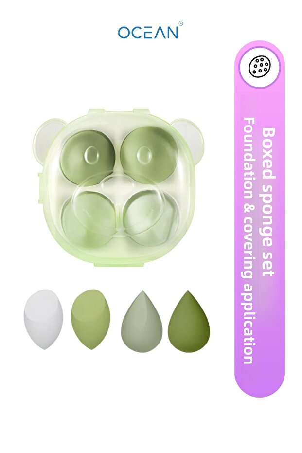 Set of 4 Makeup Sponge - Foundation, Concealer and Powder Application