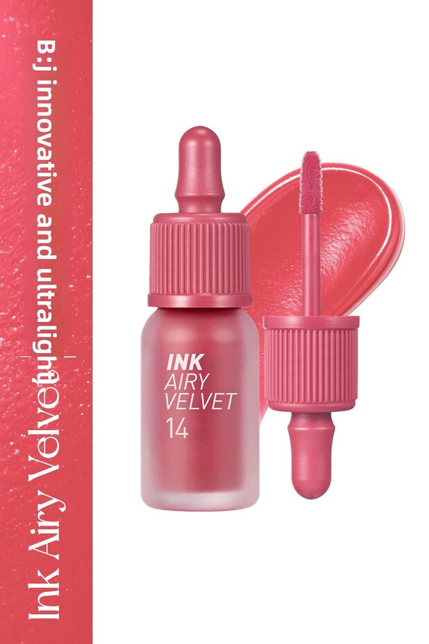 Tint Peripera Ink Airy Velvet with Long-Lasting and Lightweight Formula, Velvet Finish (14 Rosy Pink)