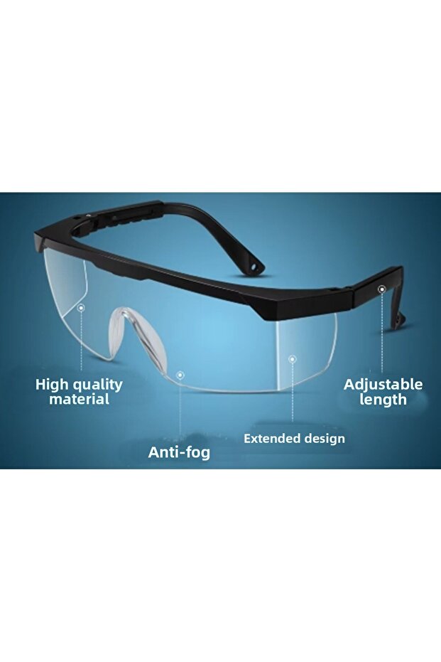 5 Pcs Protective Work Glasses Transparent Work Security Goggles - 3