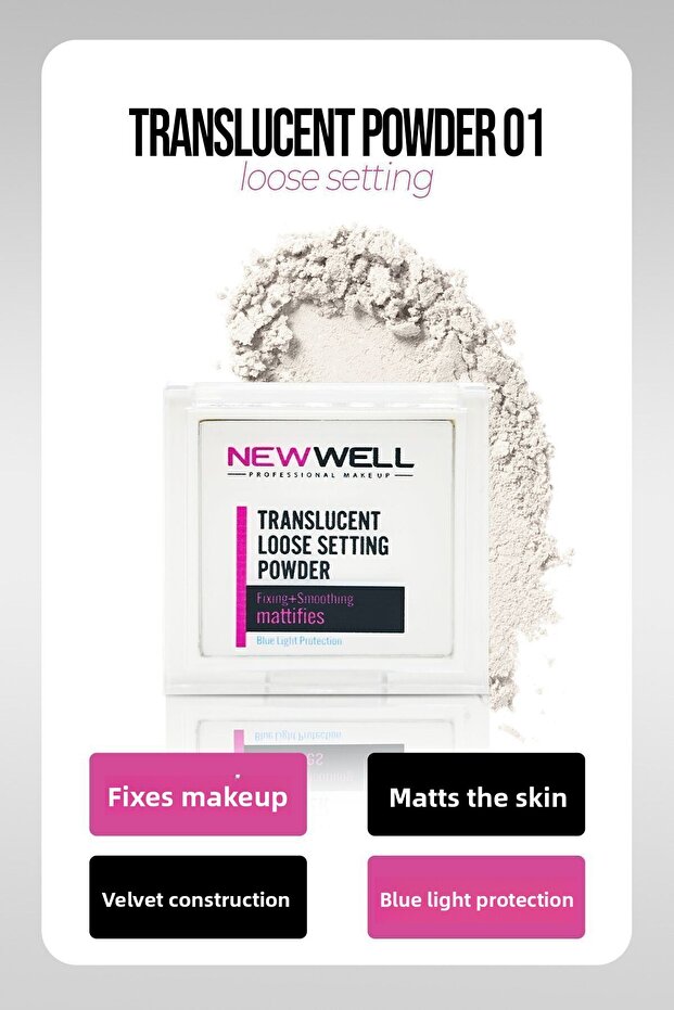 مجموعة بودرة فضفاضة شفافة 01 - 1