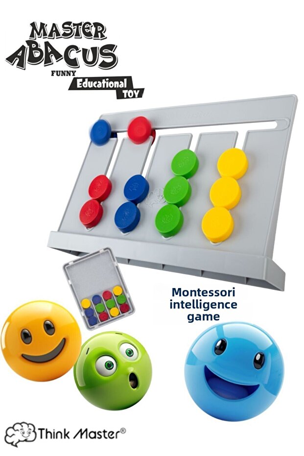 لعبة Master Abacus Rubik Abacus Montessori Intelligence تدعم بطاقات الألعاب الرقمية