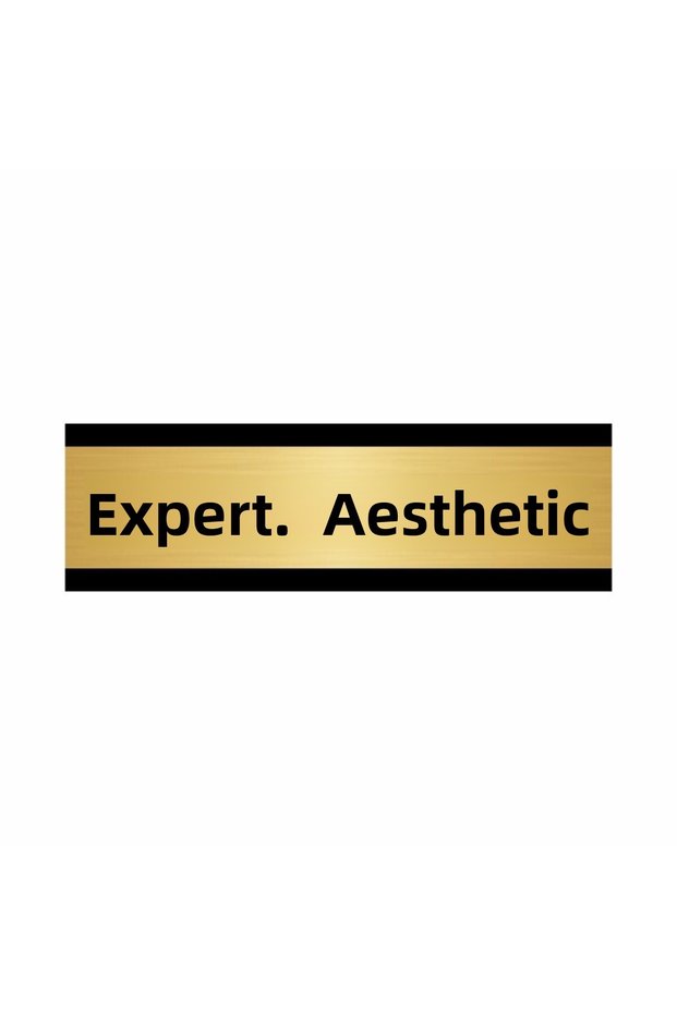 Uzm Esthetician 5X20Cm Gold Color Metal Routing Sheet