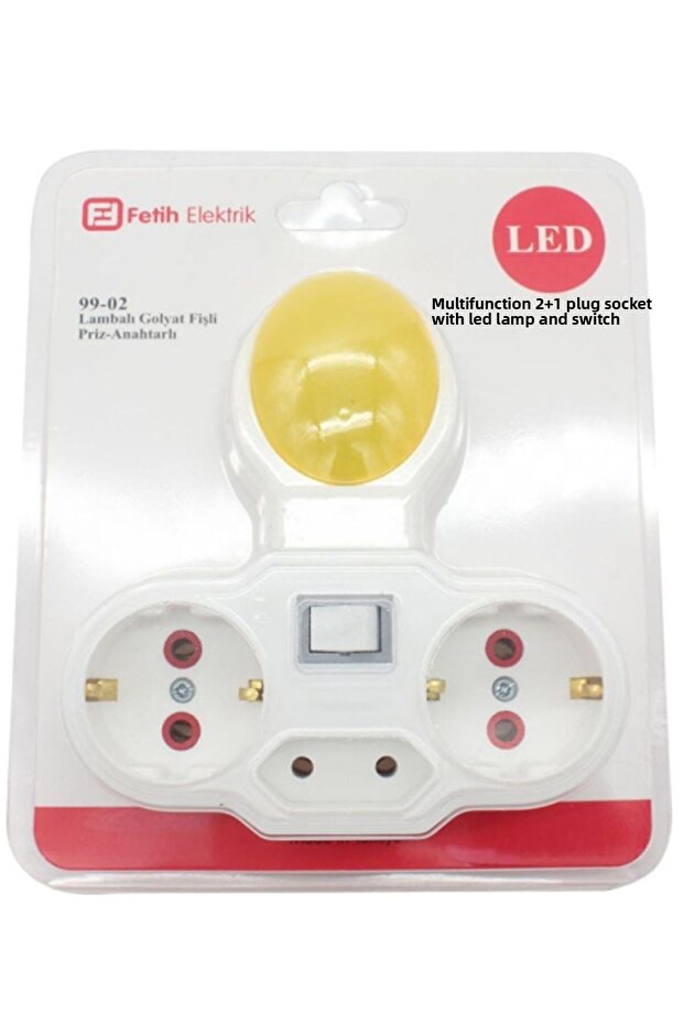 SARIGECE LAMP مع مقبس ثلاثي GOLIATH LED مع مفتاح FETIHI 99-02