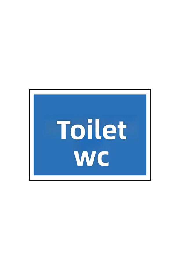 Metal Toilet Wc 15 cm X 20 cm Warning Sign Direction Sign