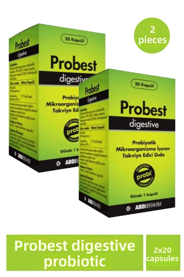 Probiotic Digestive 20 Capsules 2 Pieces - 1