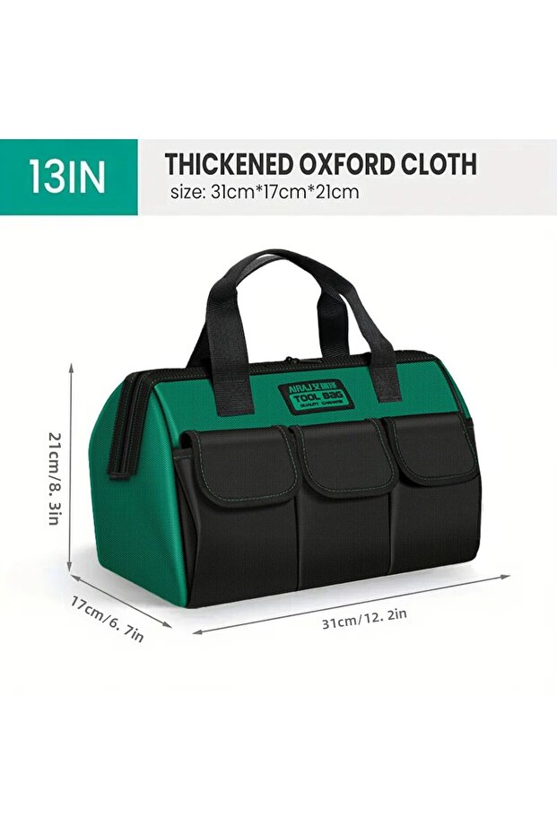 13 inch 3213 AIRAJ 13 Inch Large Capacity Tool Storage Bag with Wear-Resistant Multiple Pockets for