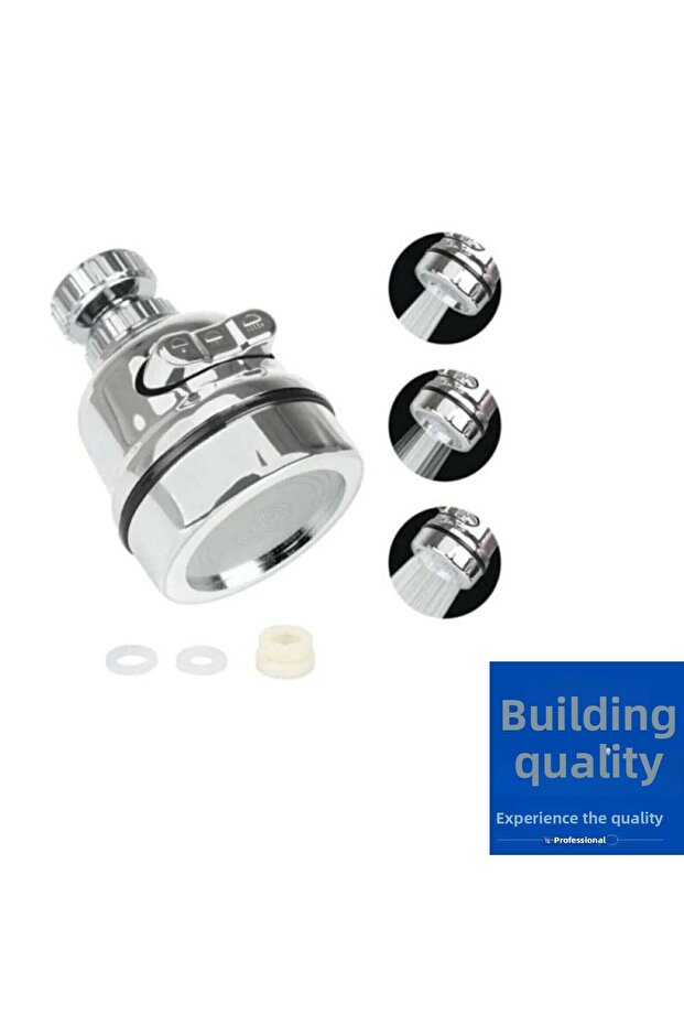 3 Functions 360° Movable Faucet Head Saving Head Chrome