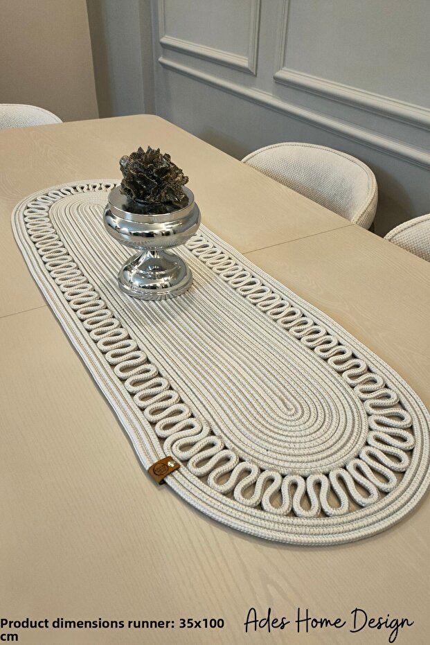Jute, Runner, Placemat, Plate, Table Cloth, Coffee Table Cloth, Tricot Ranır, Lux Presentation