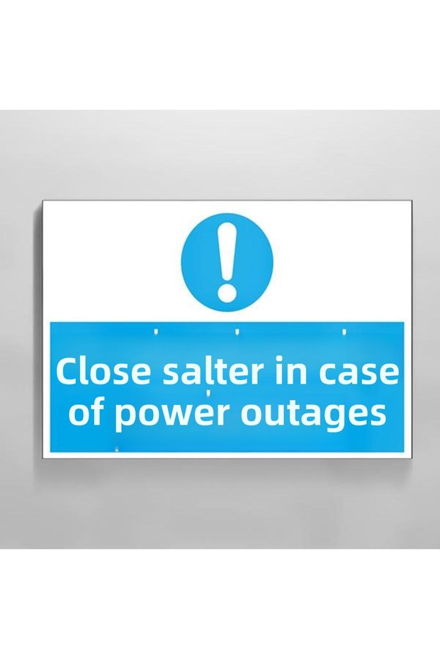 Turn Off the Switch for Electrical Cuts Warning Sign 20X30Cm