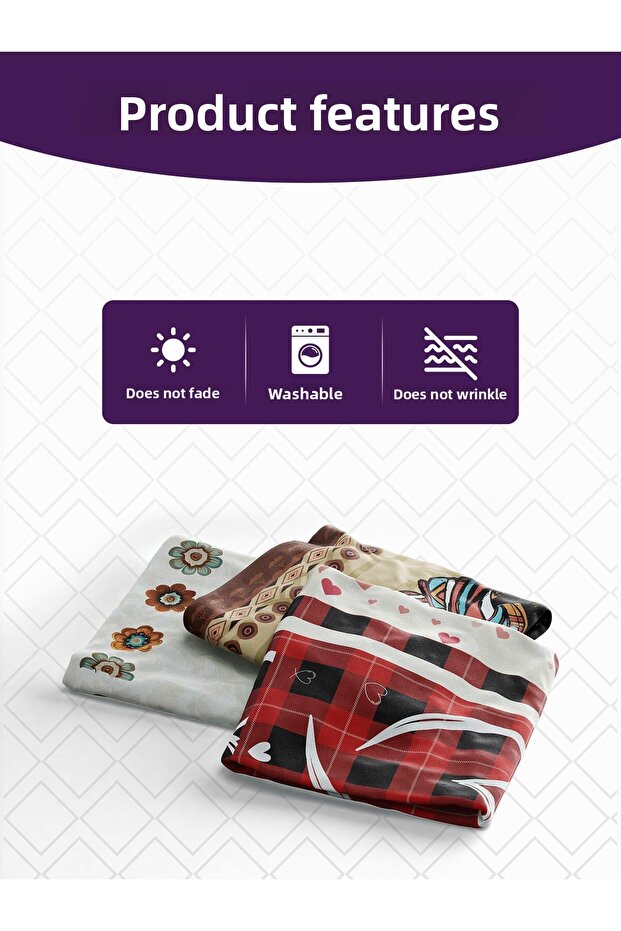 مفرش مزين بالزهور والطيور - 2