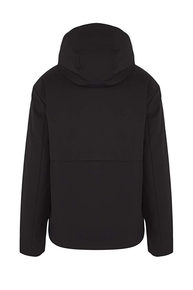 Siyah Fitted Kışlık Parka Kalın Erkek Mont TMNAW26MO00007 - 7