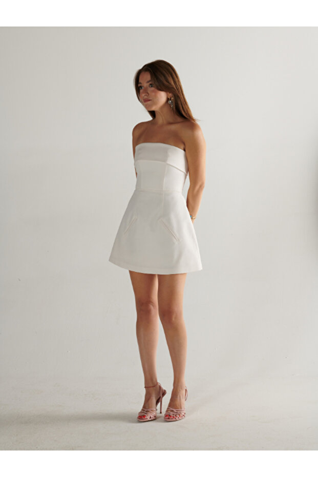 Timeless Beyaz Elbise - 3