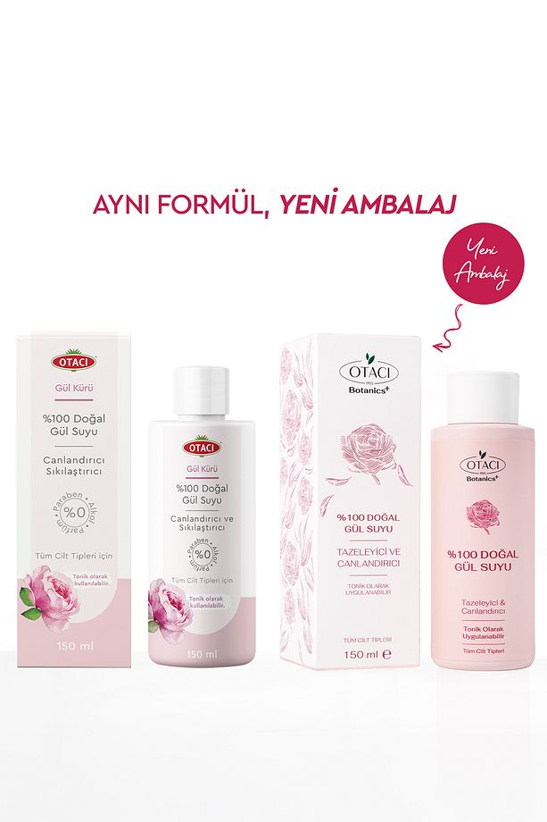 Gül Kürü % 100 Doğal Gül Suyu Canlandırıcı, Sıkılaştırıcı 150 ml - 2