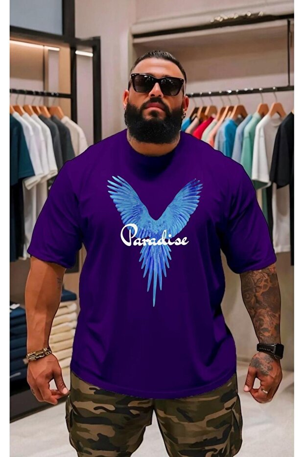 Plus Size Unisex Printed T-Shirt