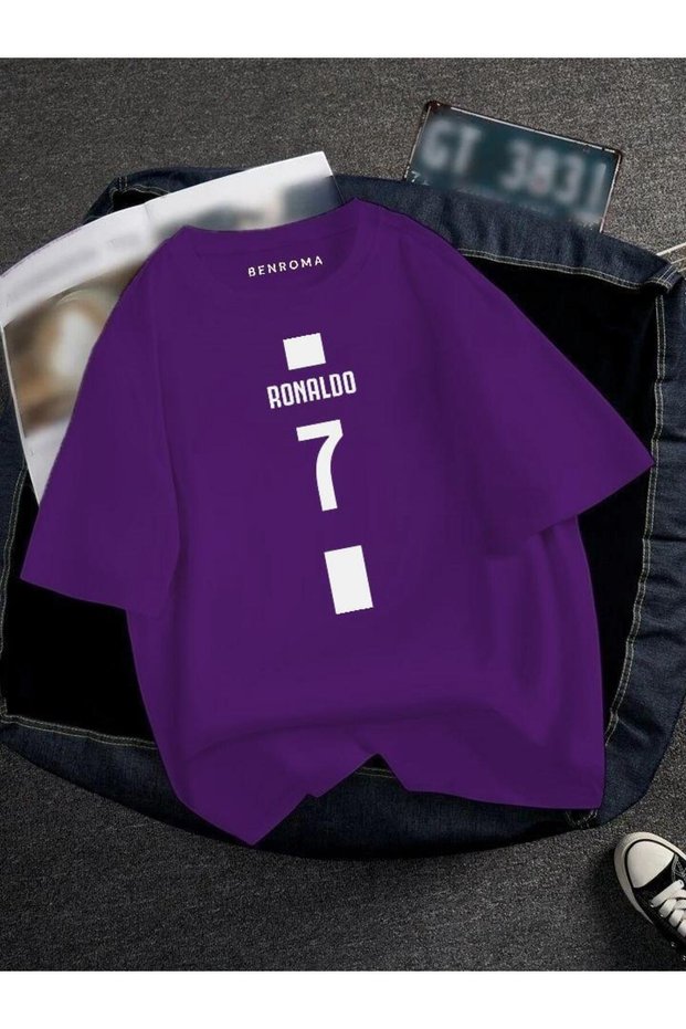 Oversized Football Player Printed Unisex T-Shirt Printed