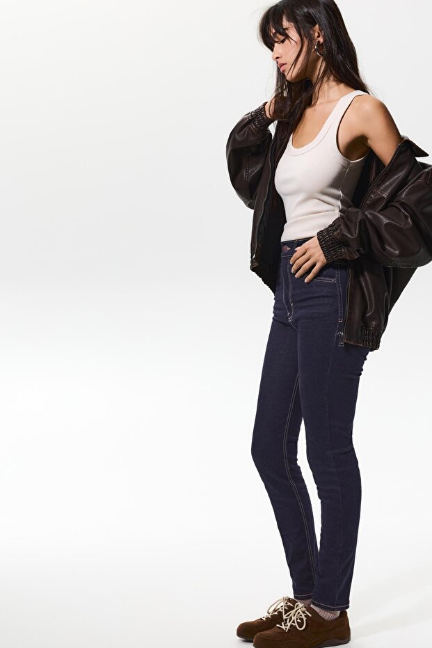 Yüksek bel skinny jean - 1