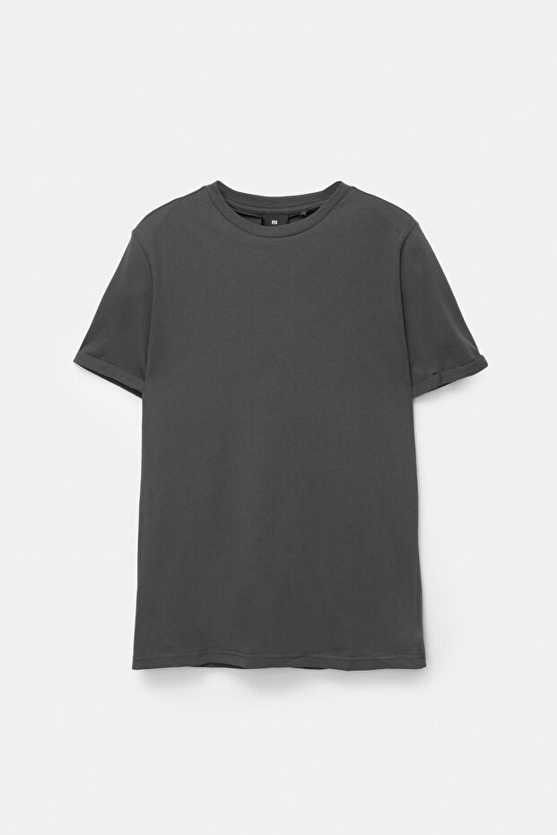 Basic muscle fit tişört - 4