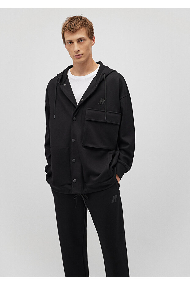 Pro Hooded Black Sweatshirt 0S10291-71379