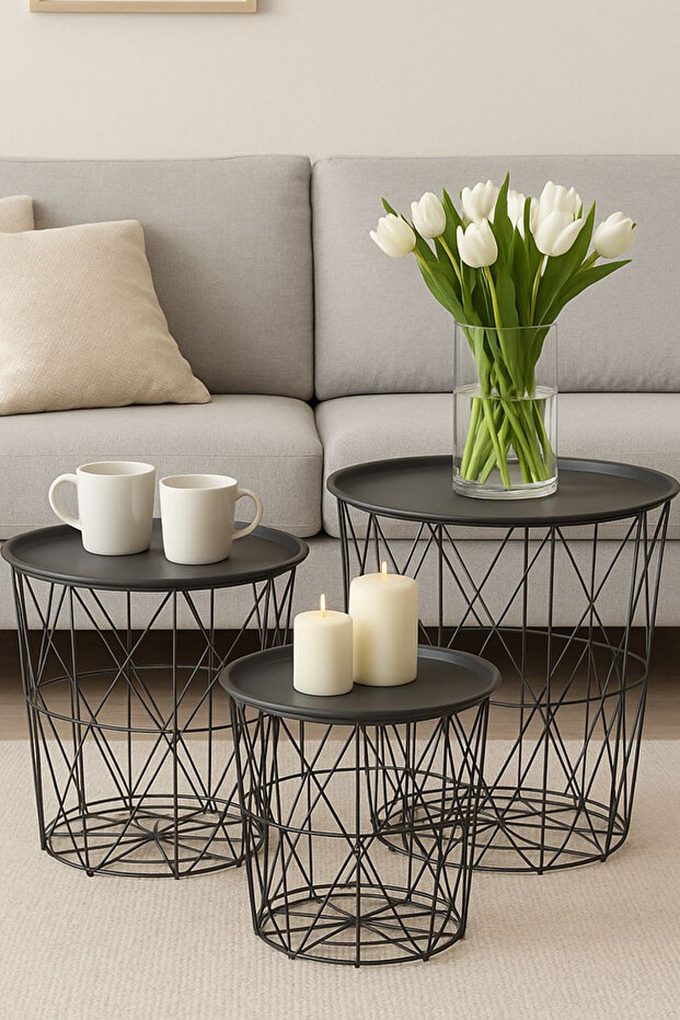 Versatile side coffee table set - 1