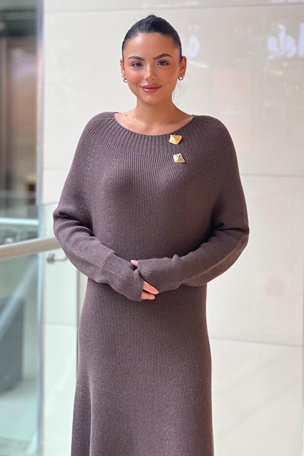 Fitilli Triko Elbise - 3