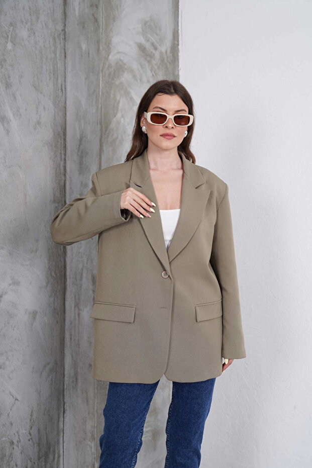 Green Blazer Jacket - 2