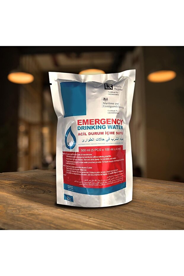 5 Yıl Raf Ömrü ile Acil Durum,Afet Ve Deprem Suyu, (1 KOLİ) (10 Paket x 500 ml.) - 6