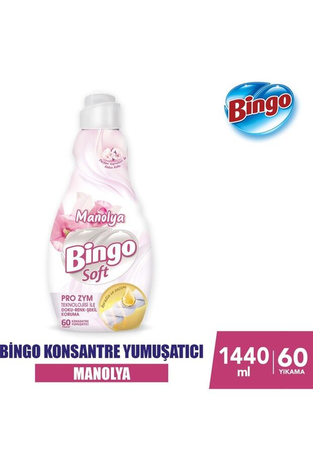 Soft Konsantre Yumuşacı 1440 ml Manolya x4 Adet - 1
