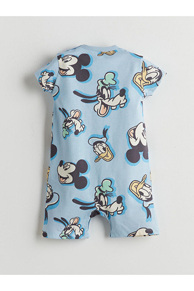 LCW baby Ekru Mickey Mouse Baskılı Erkek Bebek Tulum 2'li - 5