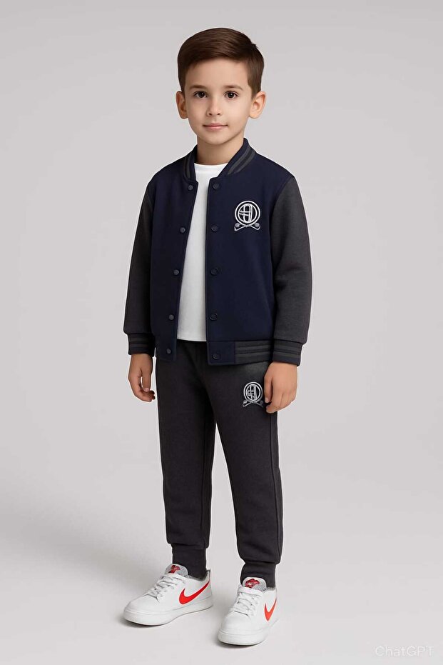 Children's Printed Tracksuit Set Unisex