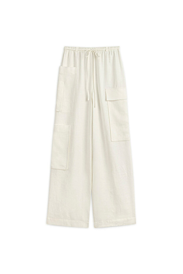 KETEN KARGO PANTOLON - 3