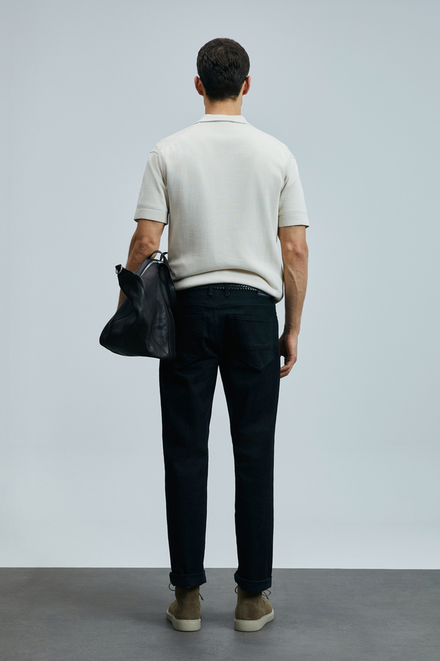 Jashua Smart Jean Erkek Pantolon Regular Fit Siyah - 6
