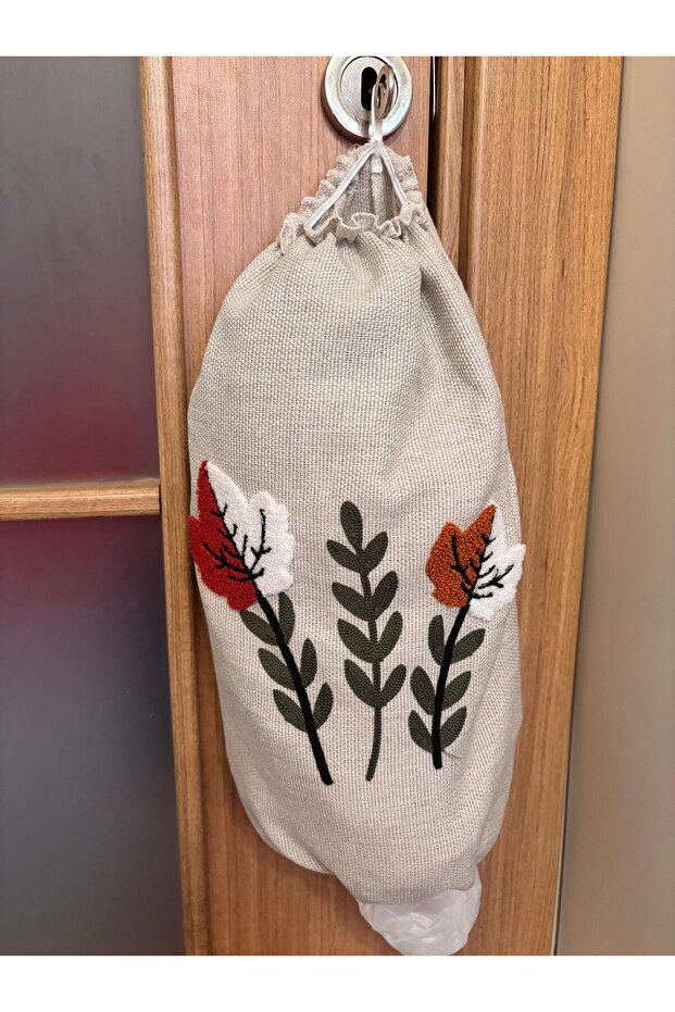 Poşetlik & Punch Keten Poşet Düzenleyici – Poşet Organizeri, Mutfak Poşet Düzenleyici 1 adet - 3