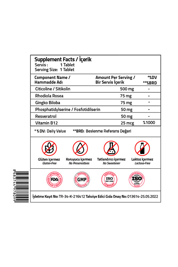 Sitikolin 500 Mg 30 Tablets - 3