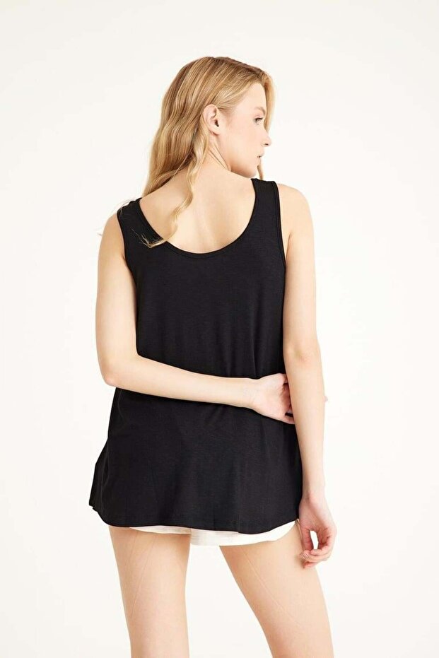 3 Pieces A-Line Comfortable Fit Basic Thick Strap Undershirt T-Shirt - 6