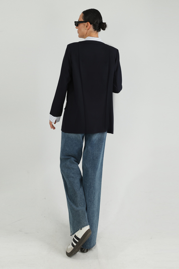 Günlük Oversize Gömlekli Ceket - 7