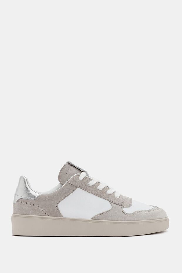 Lunetta women's beige genuine suede leather sneaker