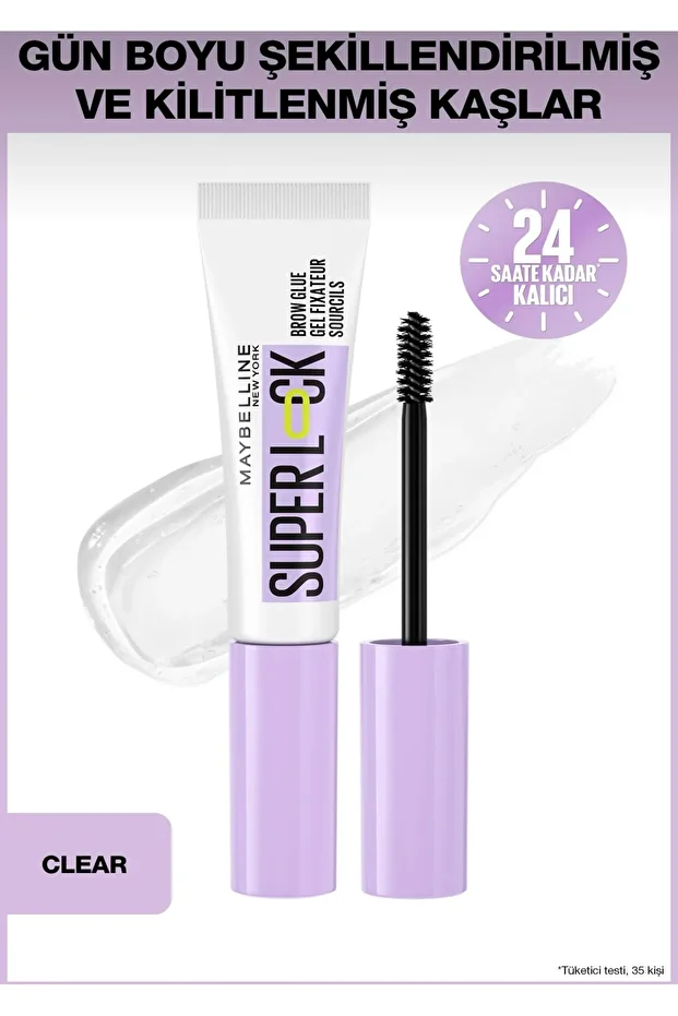 Super Lock Brow Glue Kaş Sabitleyici Maskara - Şeffaf - 1