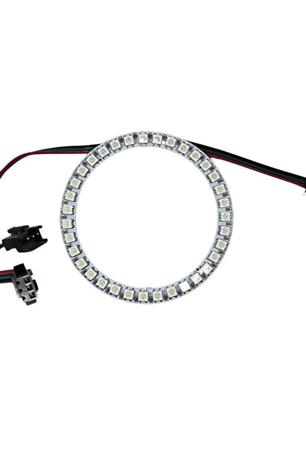 WS2812B Matrix Dijital Yuvarlak Pixel Led 35 Led Halka ARGB Magic Led Ayrı Ayrı Adresli Matrix Ekran - 1