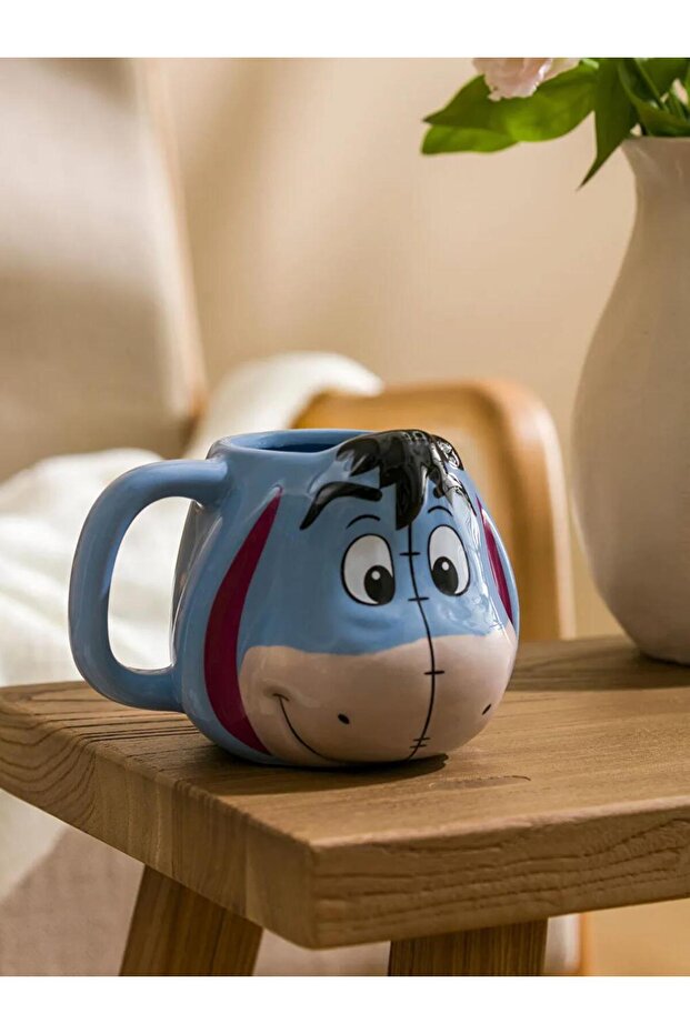 Lcw Home Light Blue Winnie the Pooh Character Printed Ceramic Mug 520 ml
